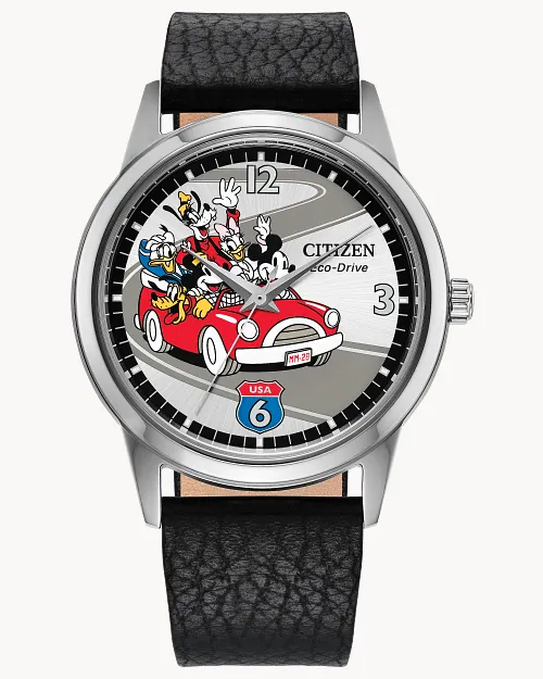 Sensational Six Road Trip Silver-Tone Dial Leather Strap FE7110 Sensational Six Road Trip Silver-Tone Dial Leather Strap FE7110